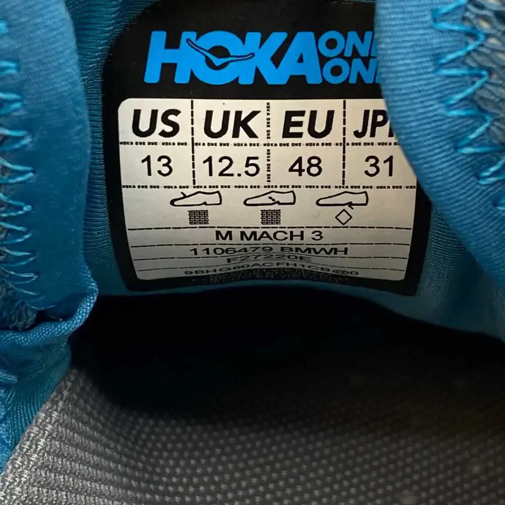 Hoka Mach 3 Blue Sneakers | Men’s US 13, Regular